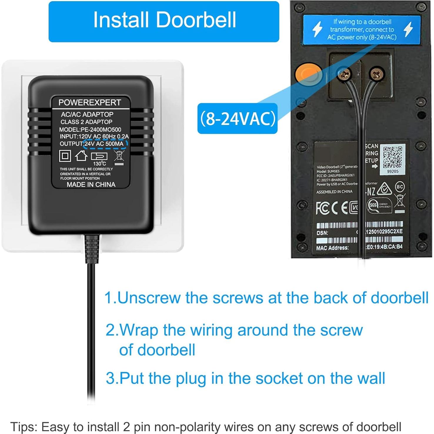 Transformador 24V ATUOE para Timbres y Termostatos Inteligentes
