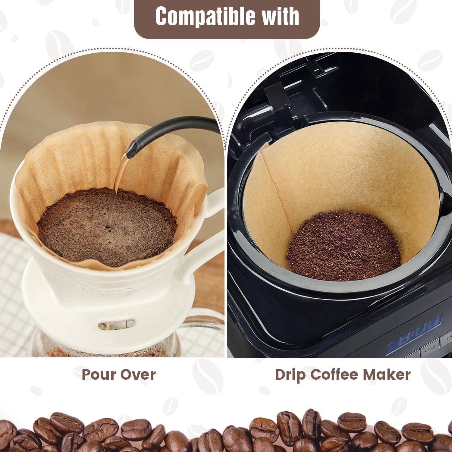 Filtros de Café Clinuse U04 200 Unidades Sin Blanquear