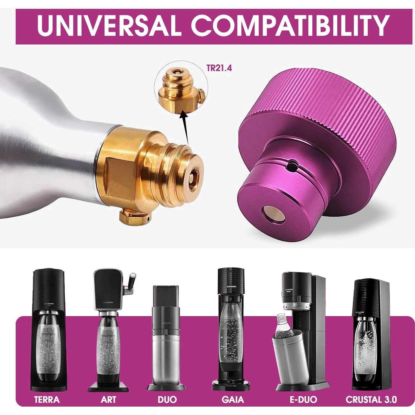 Adaptador de Recarga CO2 ZRDR para Máquinas de Soda DUO ART TERRA