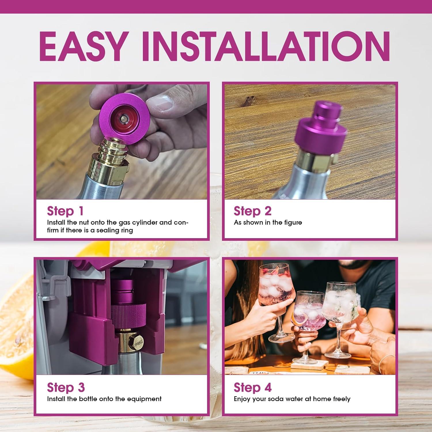 Adaptador de Recarga CO2 ZRDR para Máquinas de Soda DUO ART TERRA