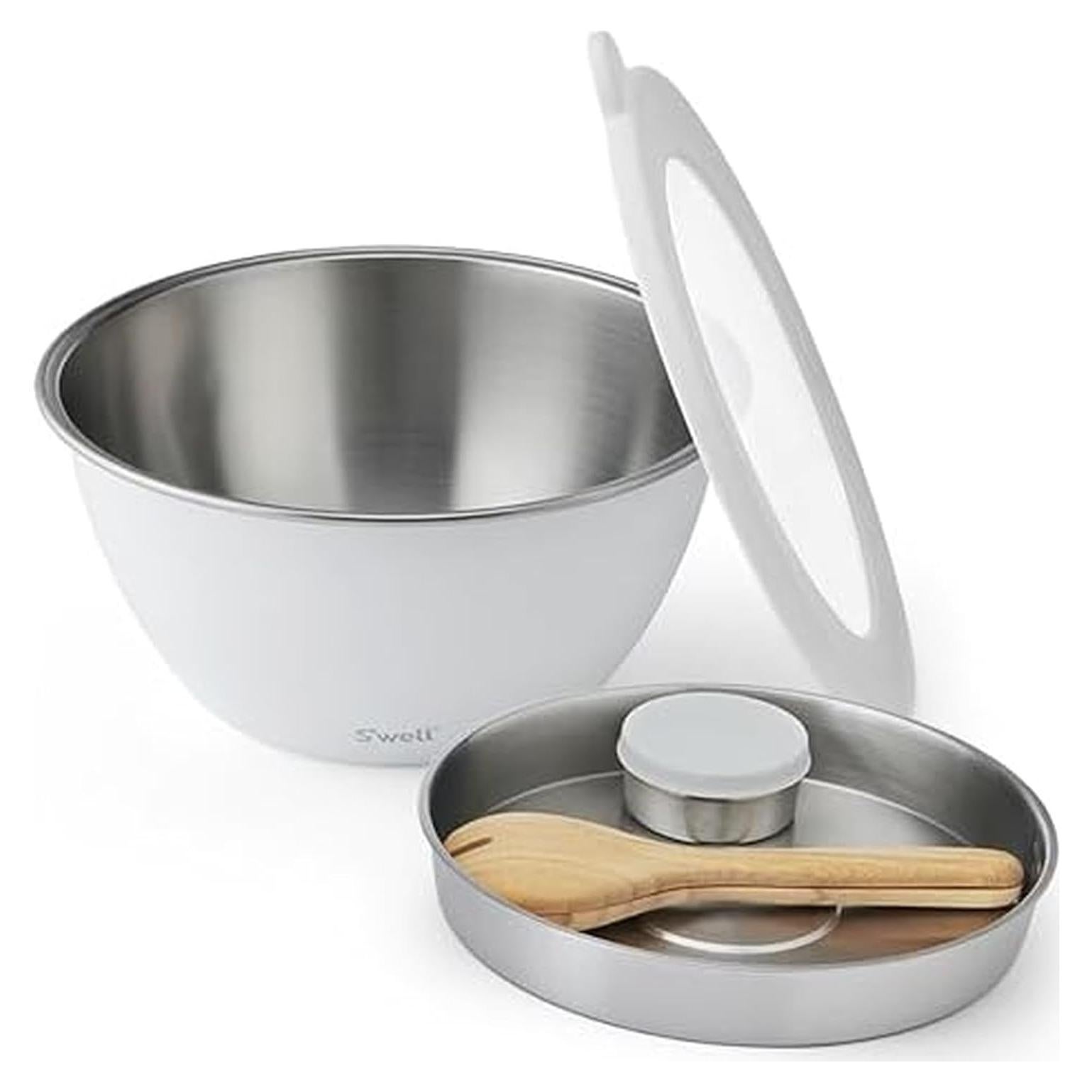 Kit Tazón Ensalada XL S'well 184oz Acero Inoxidable con Utensilios
