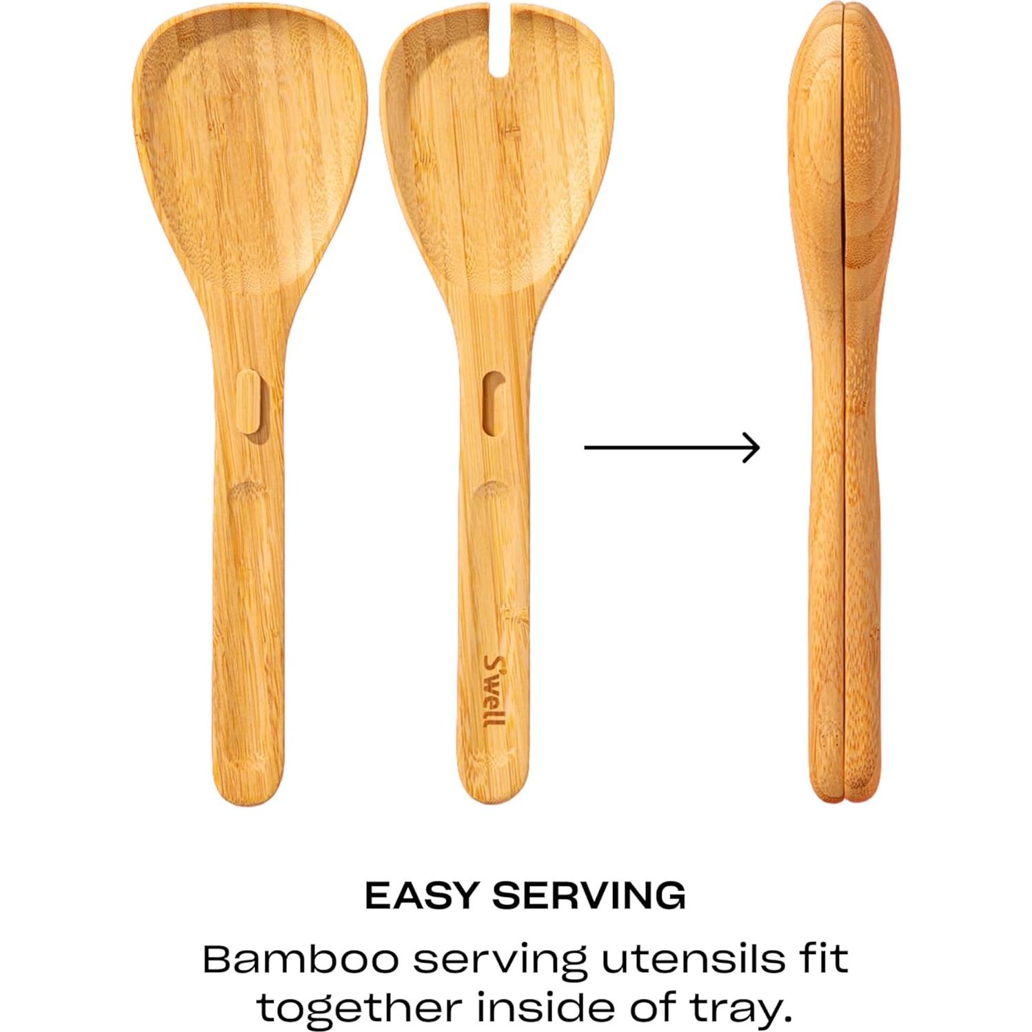 Kit Tazón Ensalada XL S'well 184oz Acero Inoxidable con Utensilios