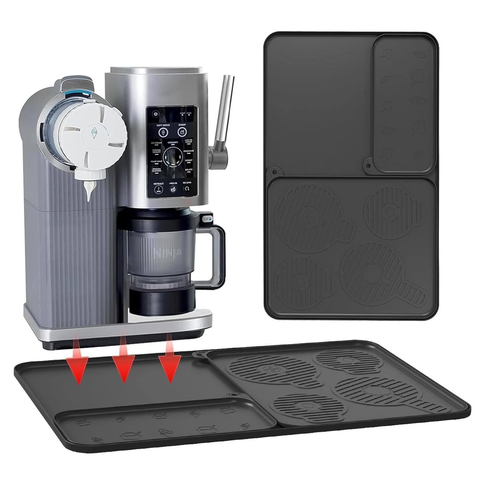 Paquete de 3 Tapetes de Silicona Antideslizantes Kangbo para Ninja Creami