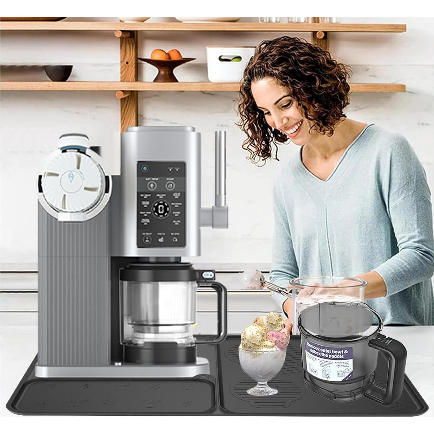 Paquete de 3 Tapetes de Silicona Antideslizantes Kangbo para Ninja Creami