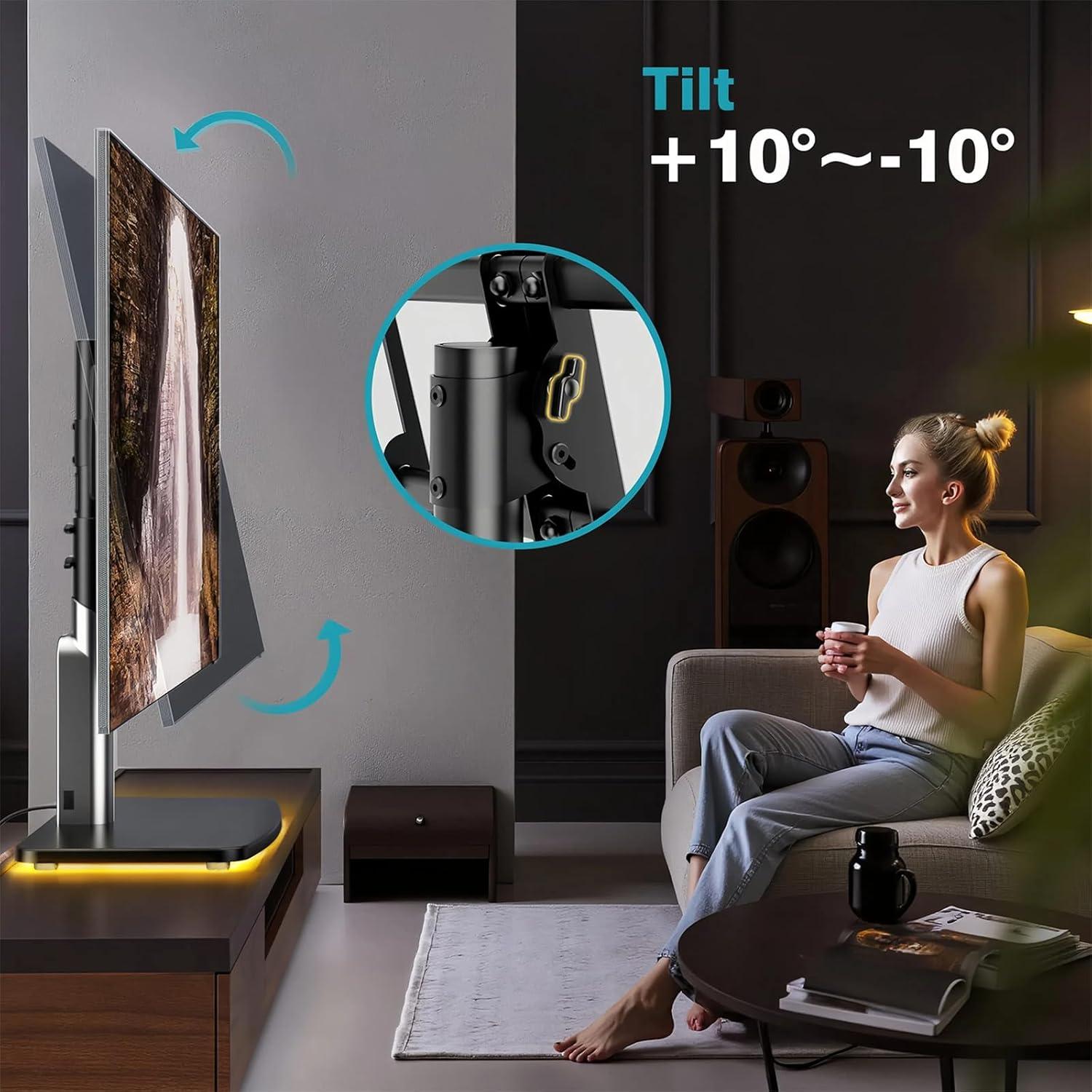 Soporte de TV Universal LLDEPLL 50-90" Ajustable 68 kg Negro