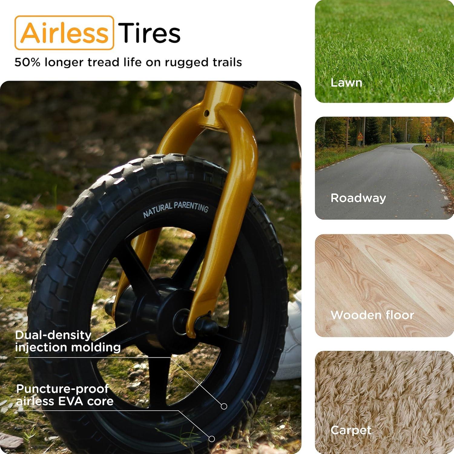 Bicicleta de Equilibrio KÜB para Niños 3-5 Años, 12" Ruedas