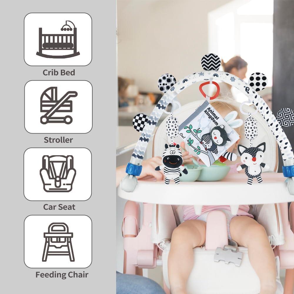 Arco de Actividad para Bebés Caterbee - Juguetes Colgantes y Ajustable