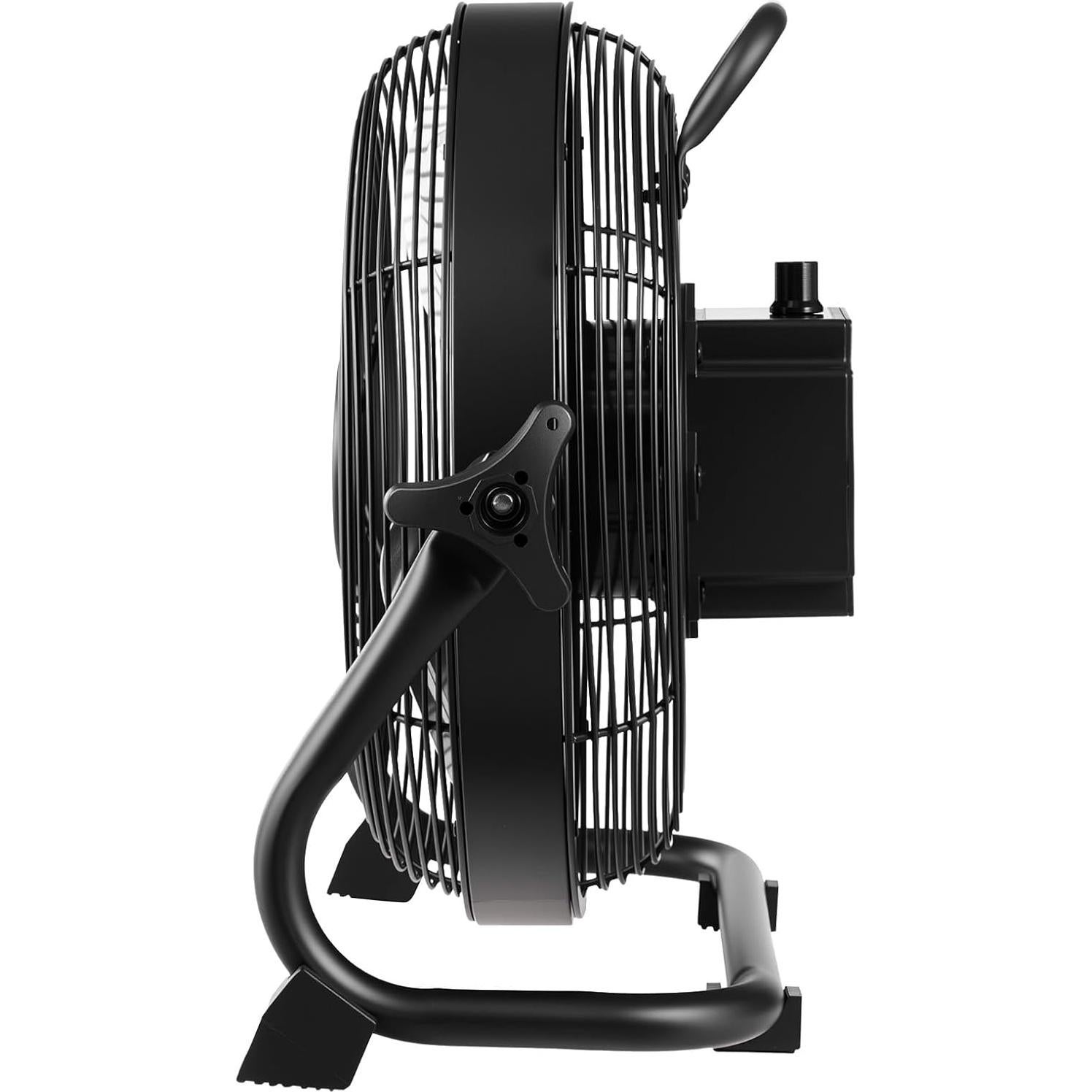 Ventilador de Piso Recargable VEVOR 10 Pulgadas Metal 12V