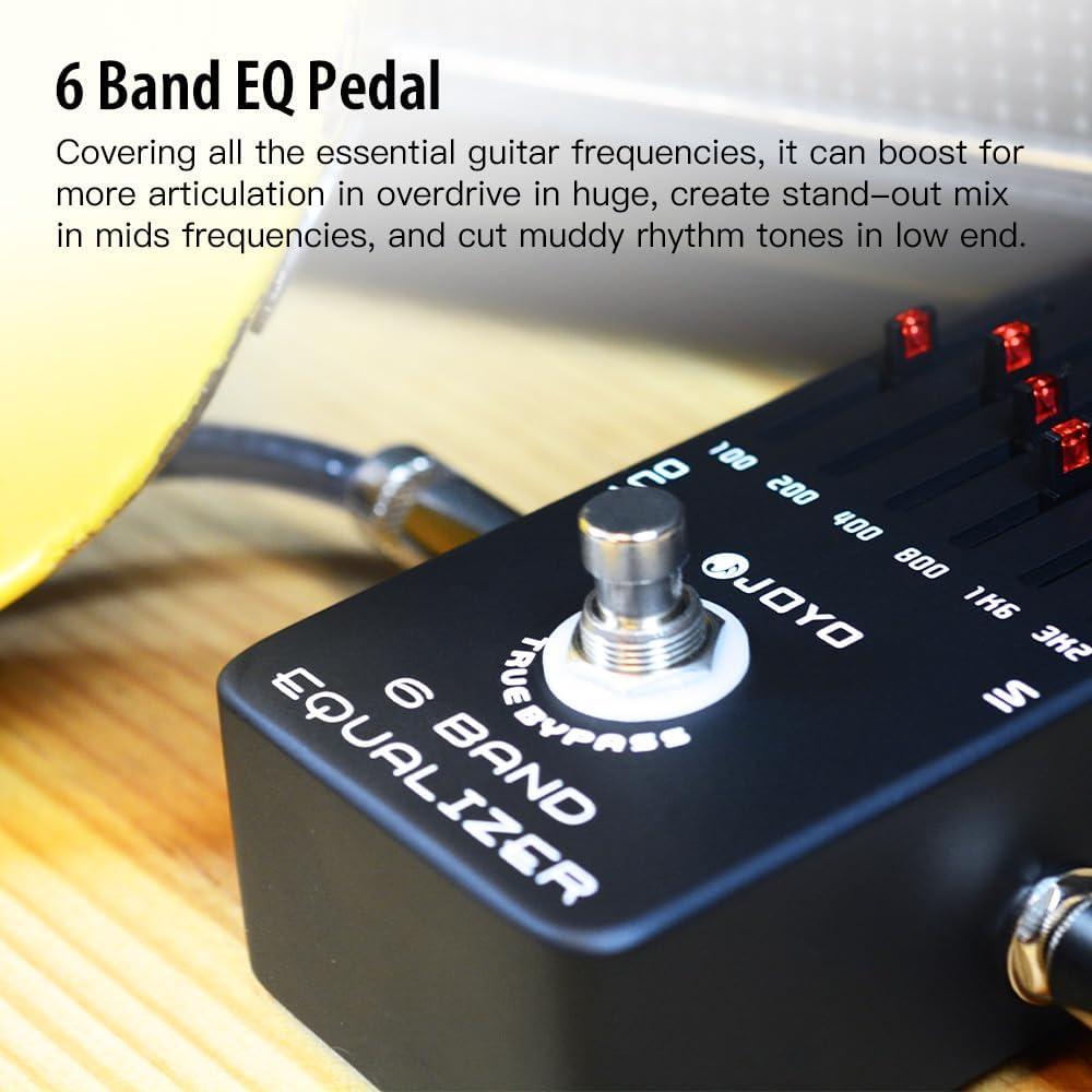 Pedal Ecualizador JOYO JF-11 de 6 Bandas para Guitarra