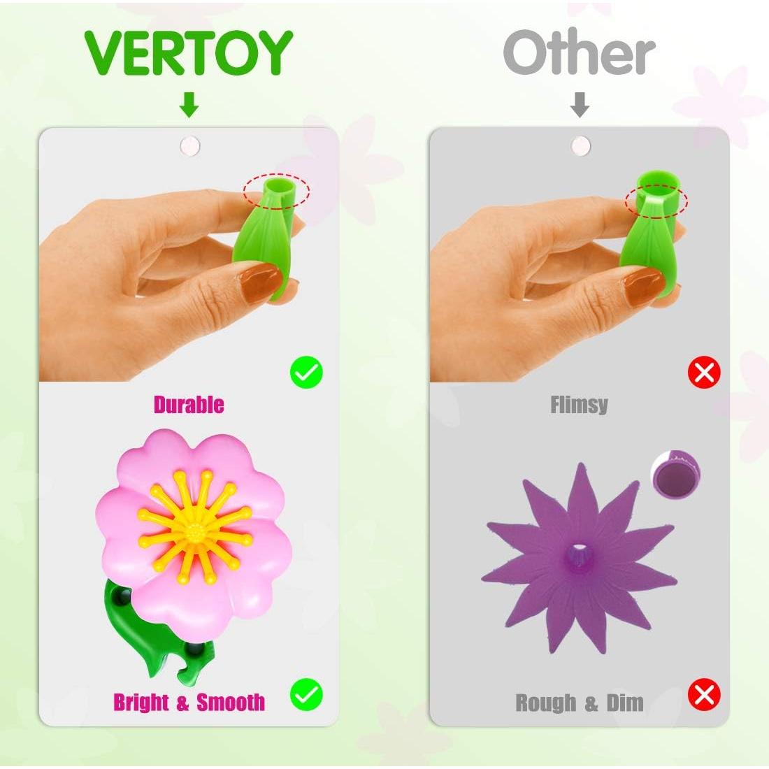 Juego de Construcción Jardín de Flores VERTOY 143 Piezas