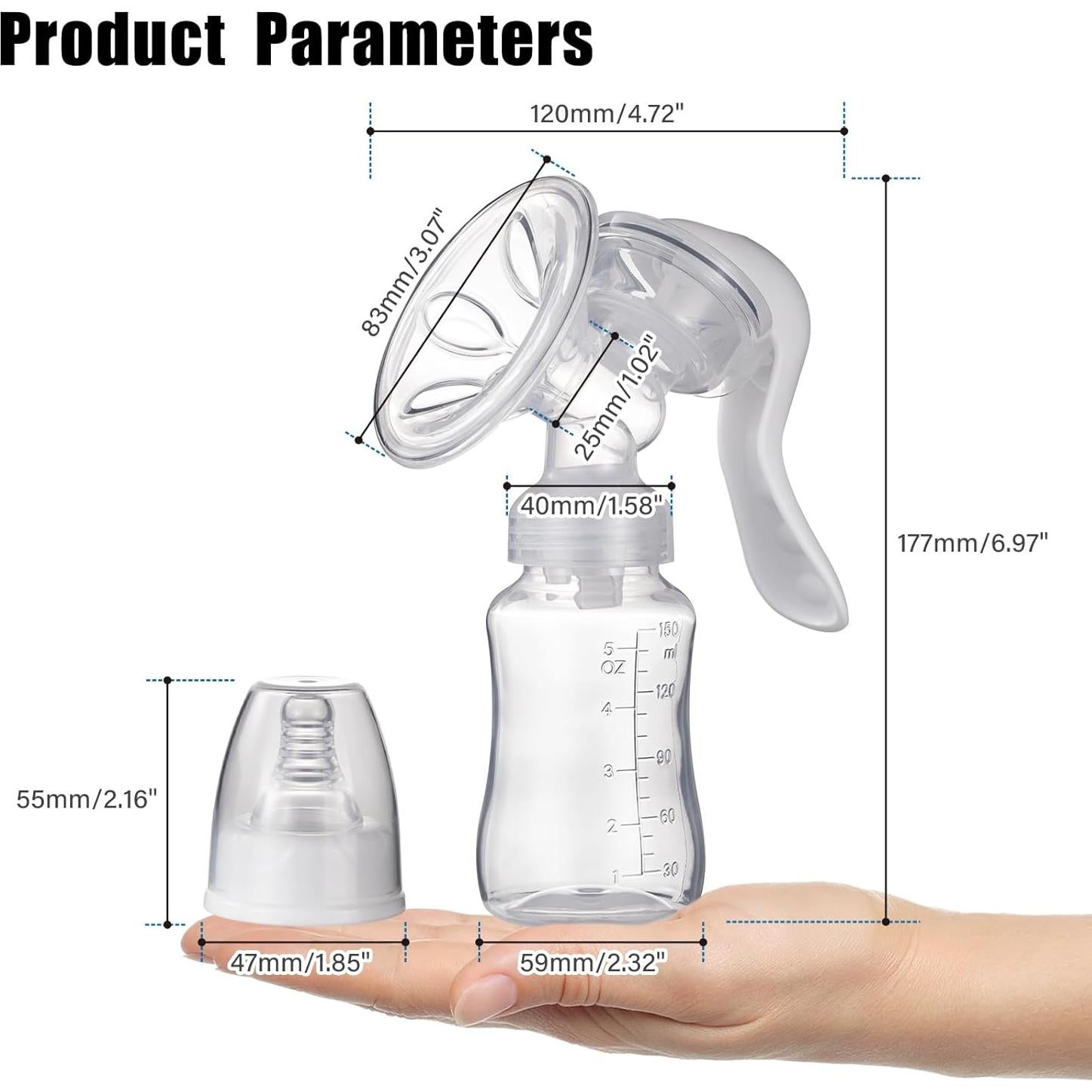 Bomba de Pecho Manual Elfzone - Silicona Ajustable 141g