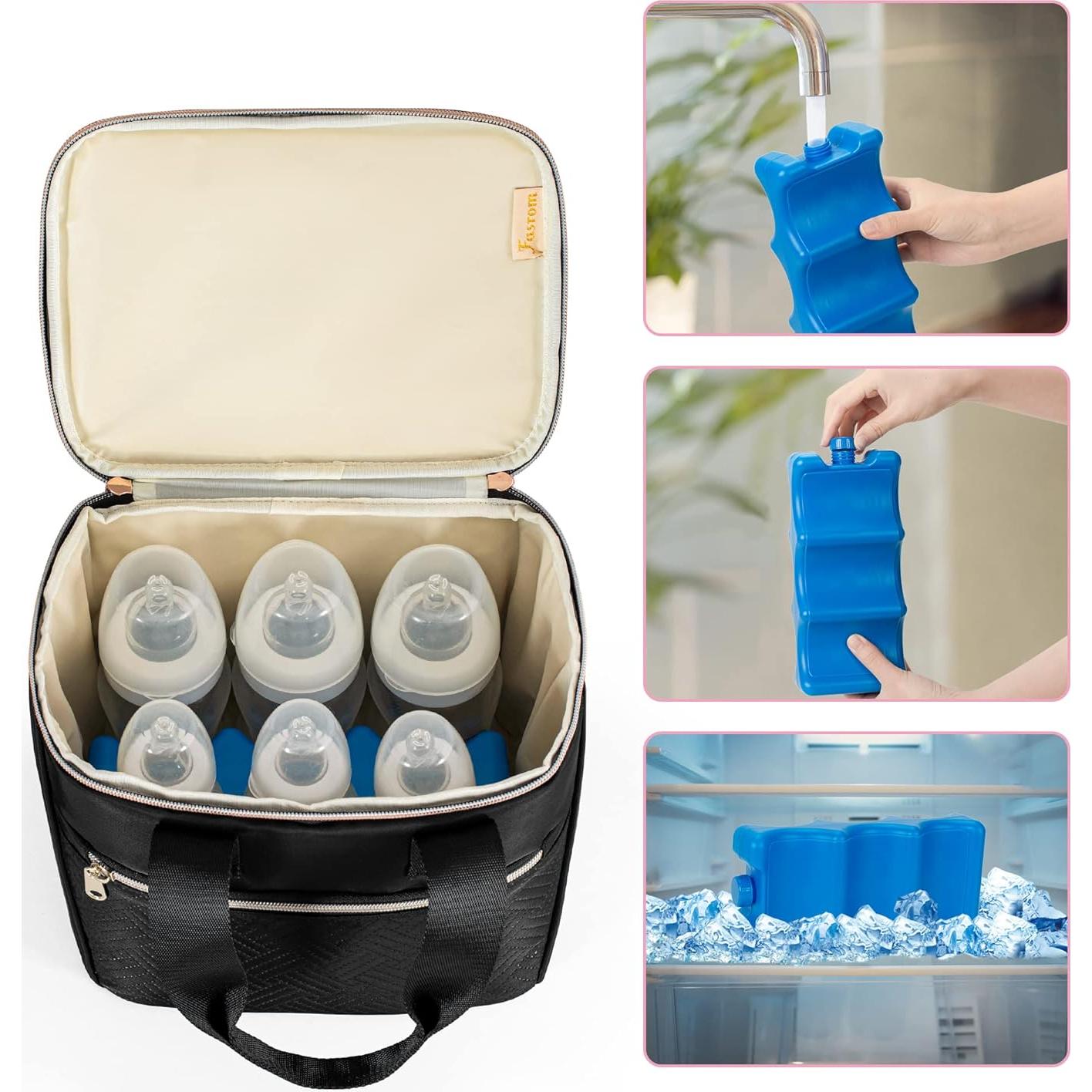 Bolsa de Enfriamiento Fasrom para Leche Materna 6 Botellas 9oz