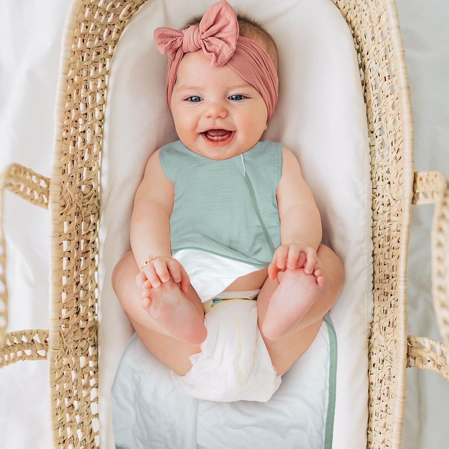 Manta para bebé unisex de muselina algodón orgánico 1.0 Tog