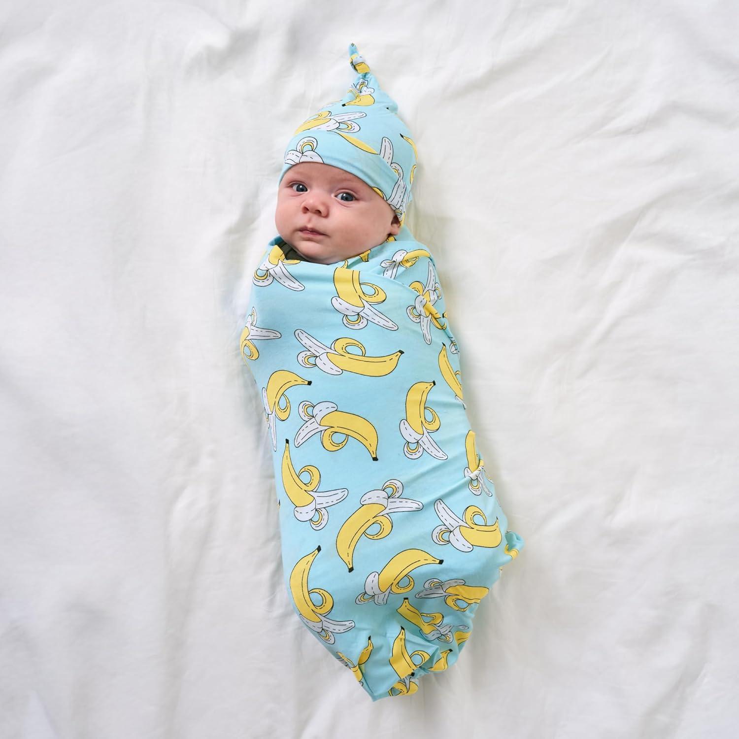 Conjunto de Envueltas y Sombrero Little Sleepies - Viscosa de Bambú