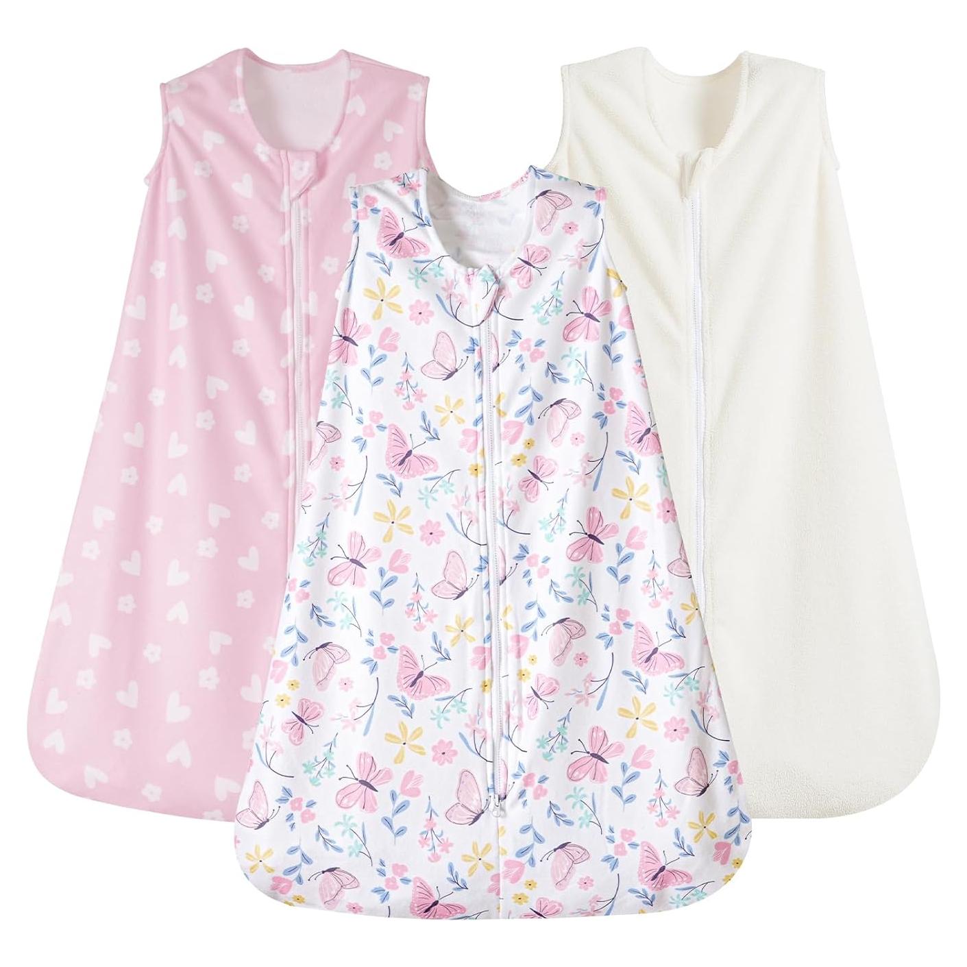 Saco de Dormir PHF para Bebés 0-6 Meses Microforro 3 Piezas