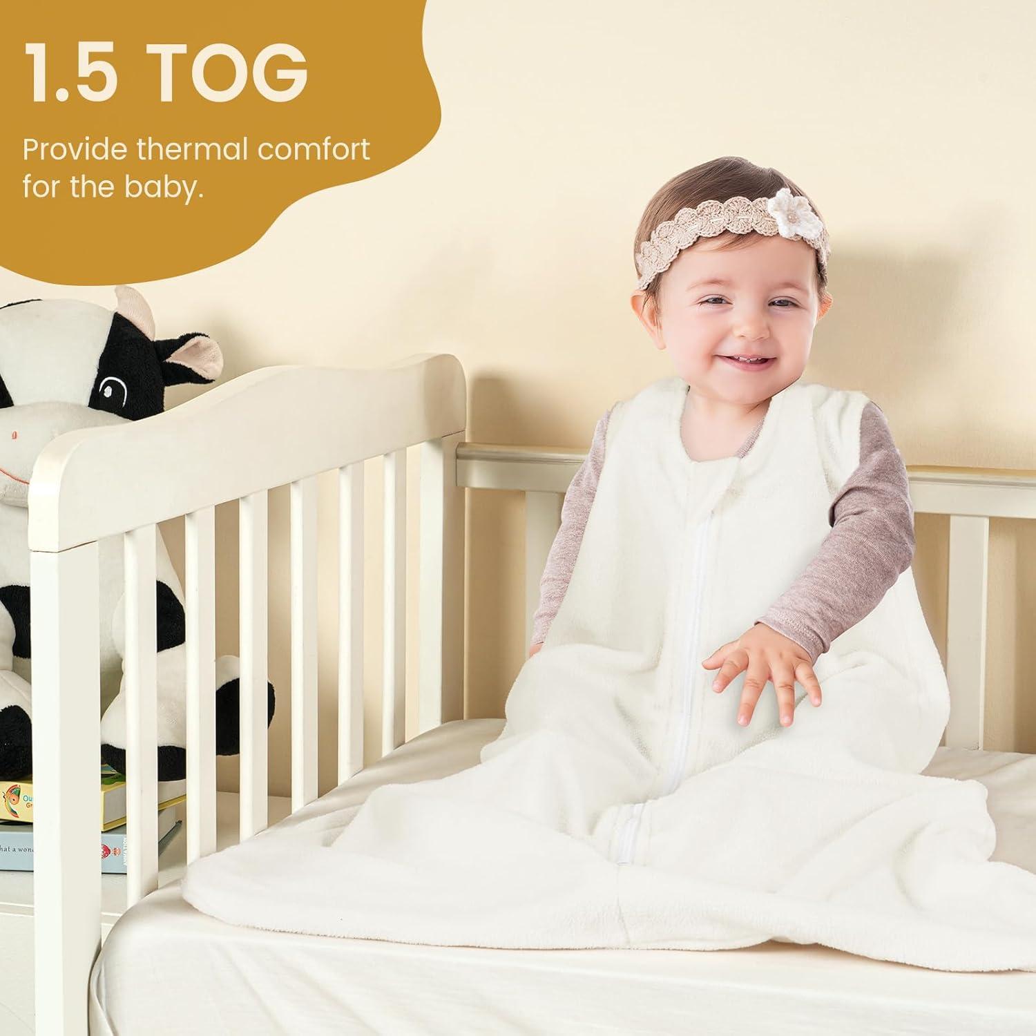 Saco de Dormir PHF para Bebés 0-6 Meses Microforro 3 Piezas