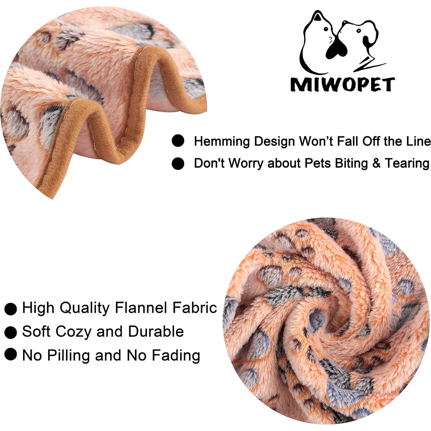 Paquete de 3 mantas para mascotas MIWOPET - Pequeñas 60x40cm