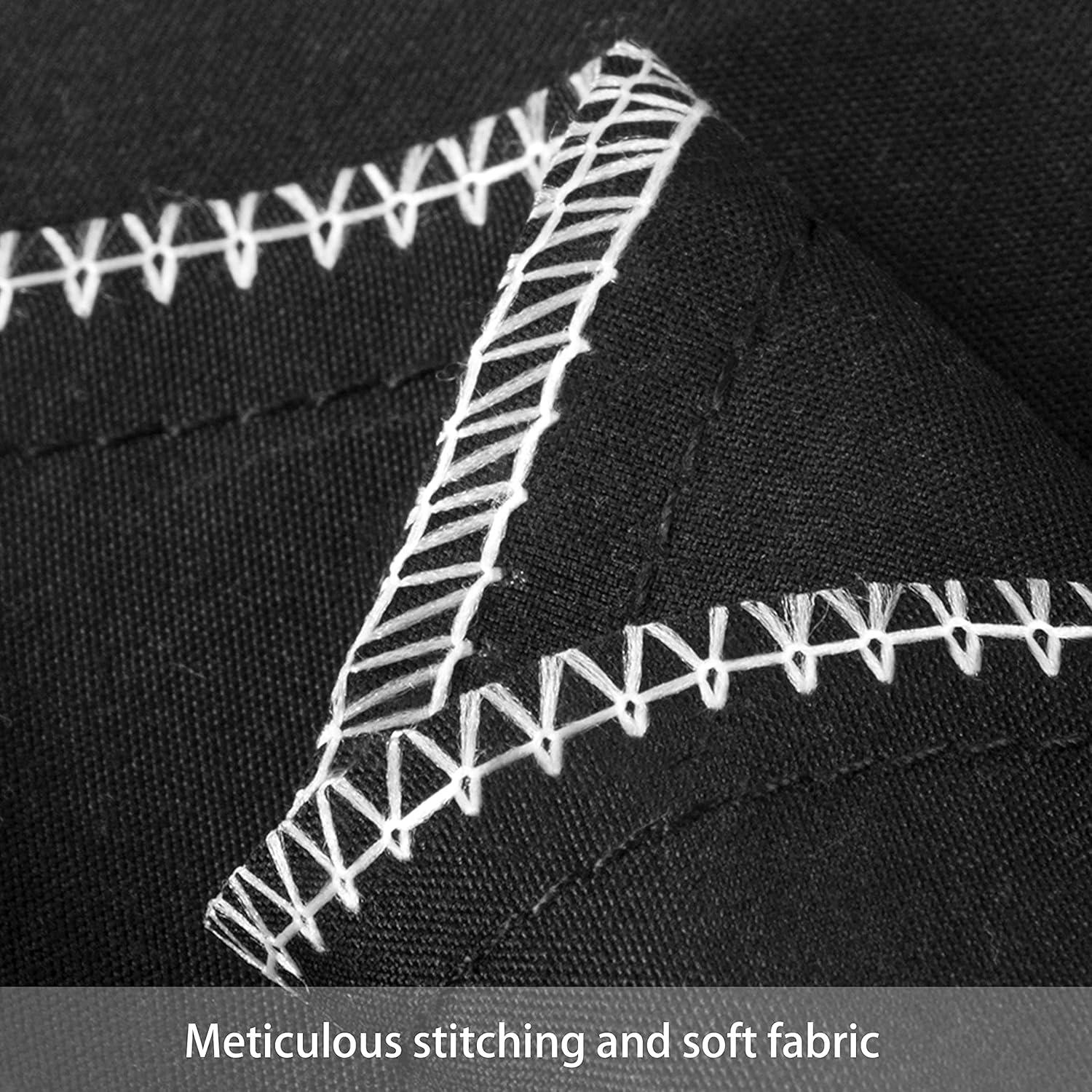 FLXXIE 2 Fundas de Almohada Microfibra Niños 14x20 cm Negro