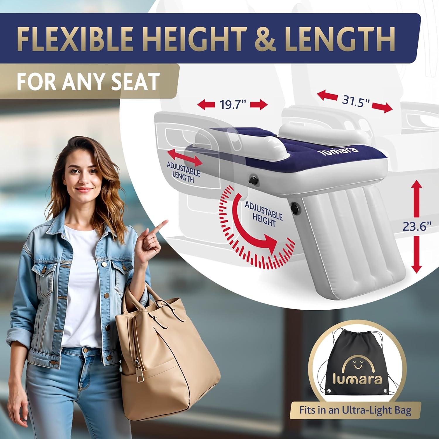 Cama inflable para niños LUMARA AB-S-BL - Azul 80x50 cm