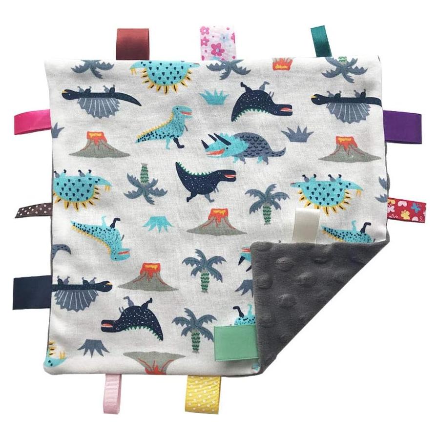 Manta de Seguridad para Bebé Yufiova Gris con Etiquetas Coloridas