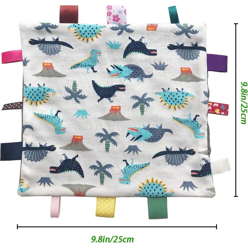 Manta de Seguridad para Bebé Yufiova Gris con Etiquetas Coloridas