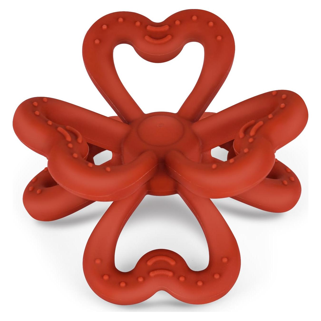 Mordedor de Silicona Haakaa en Forma de Trébol - Bebés 0-12 Meses