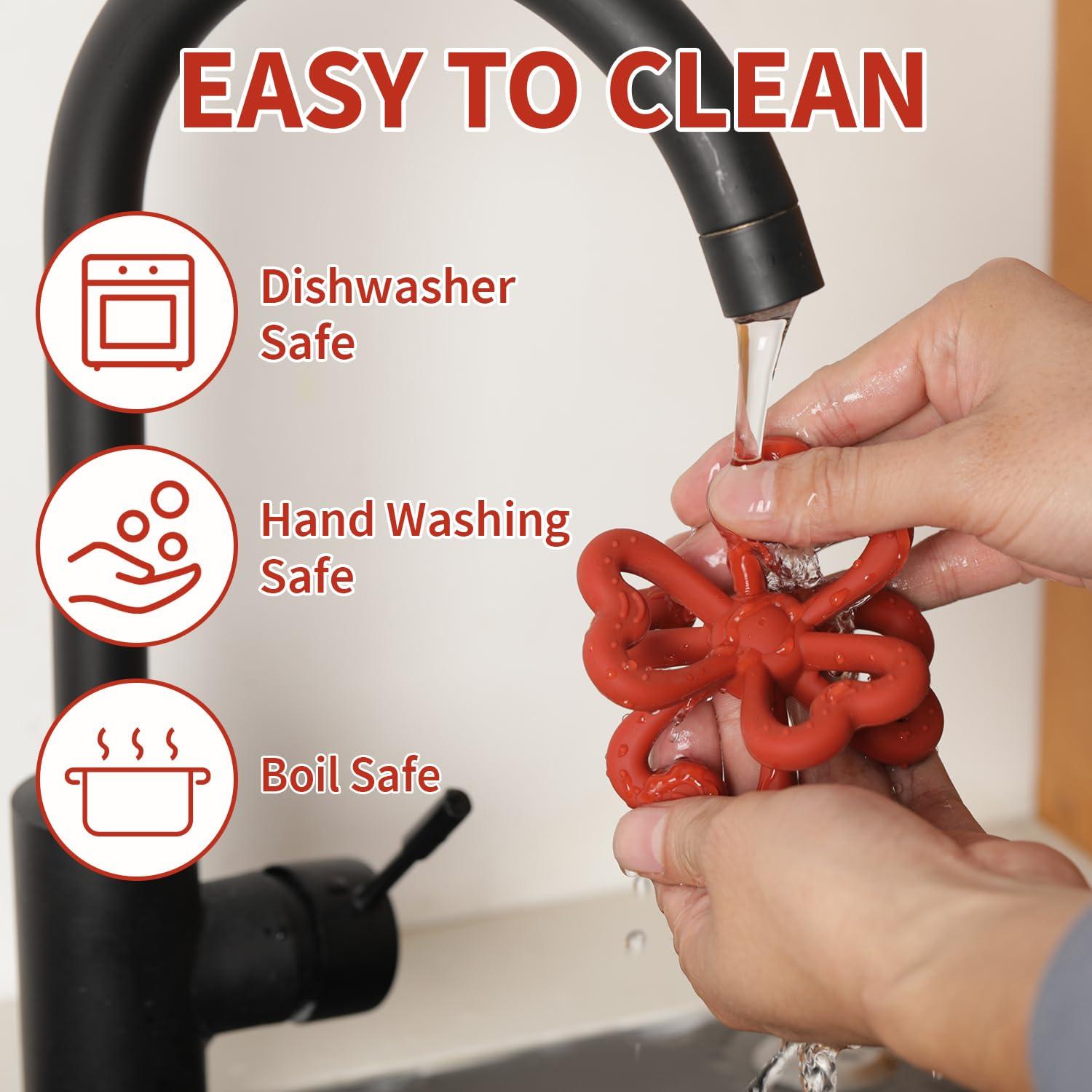 Mordedor de Silicona Haakaa en Forma de Trébol - Bebés 0-12 Meses