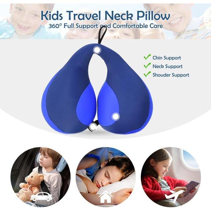 Almohada de Viaje para Niños MOOB Azul 27x23 cm Suave