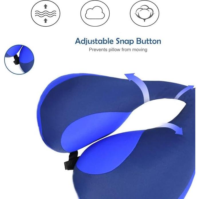 Almohada de Viaje para Niños MOOB Azul 27x23 cm Suave