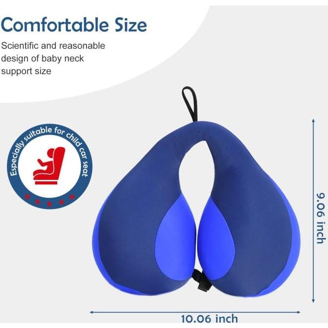 Almohada de Viaje para Niños MOOB Azul 27x23 cm Suave