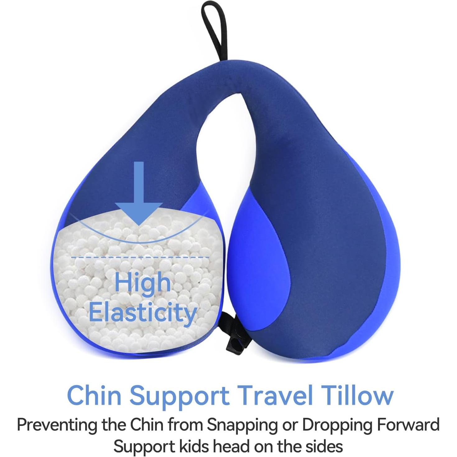 Almohada de Viaje para Niños MOOB Azul 27x23 cm Suave