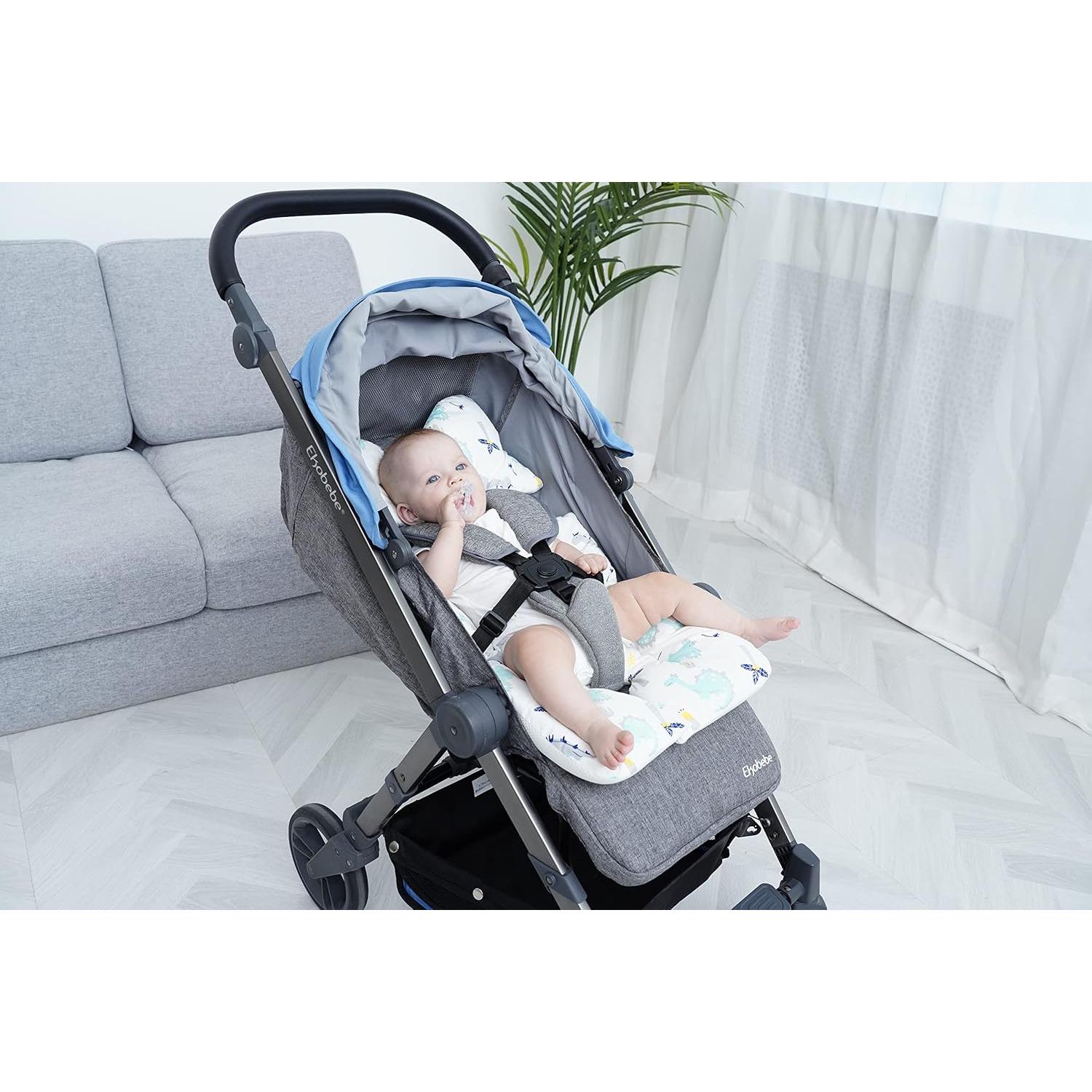 Funda de Asiento Universal para Cochecito de Bebé LJ-Bear - Algodón y Malla 3D