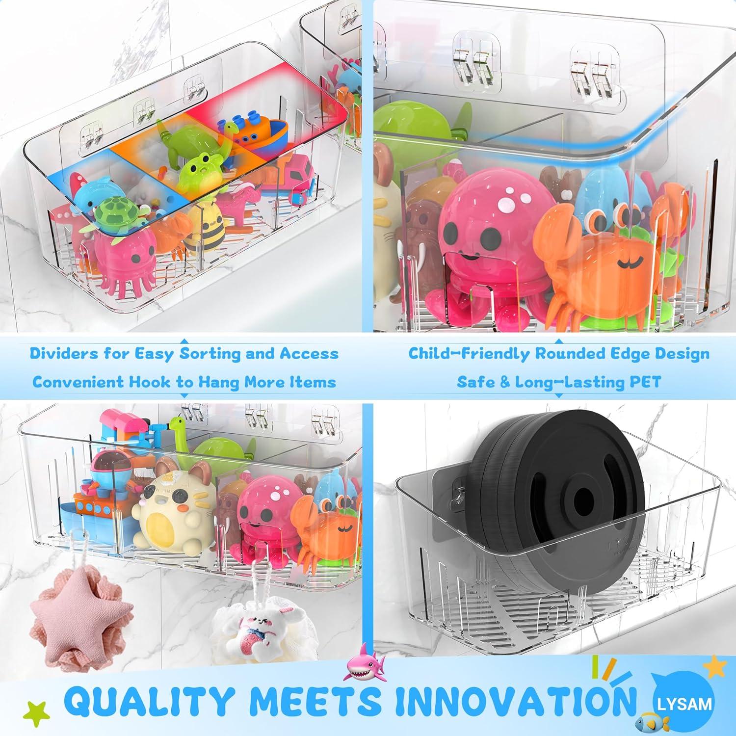 Organizador de Juguetes de Baño Lysam 2 Paquetes - Secado Rápido