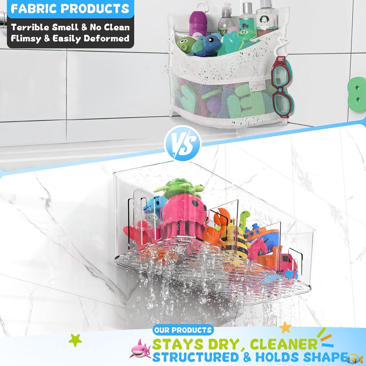 Organizador de Juguetes de Baño Lysam 2 Paquetes - Secado Rápido