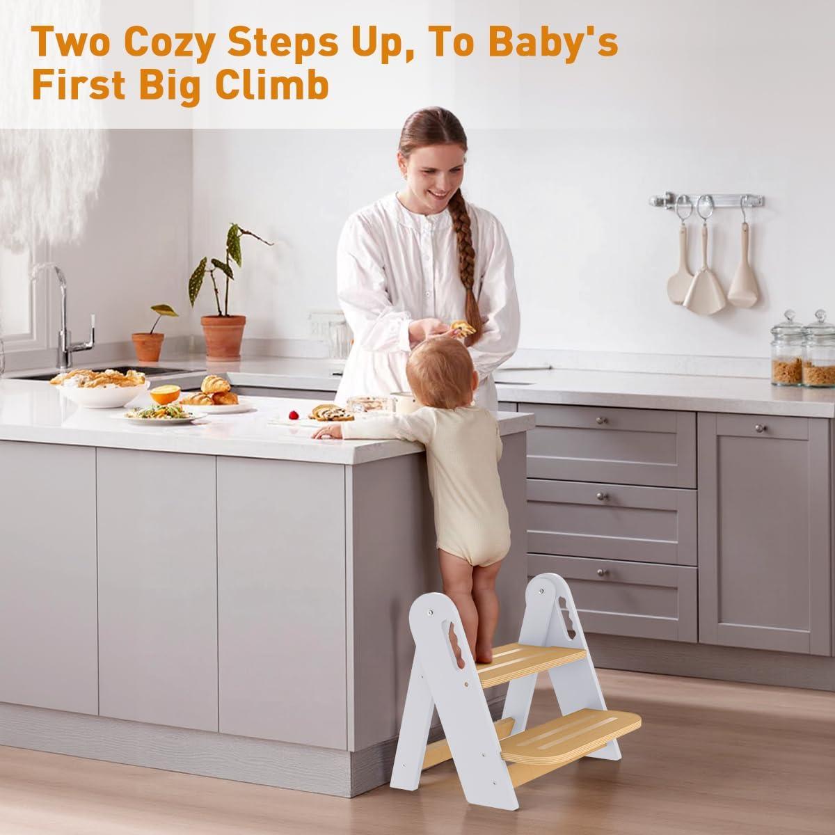 Escalera Ajustable para Niños Bonbay 2 Escalones Plegable