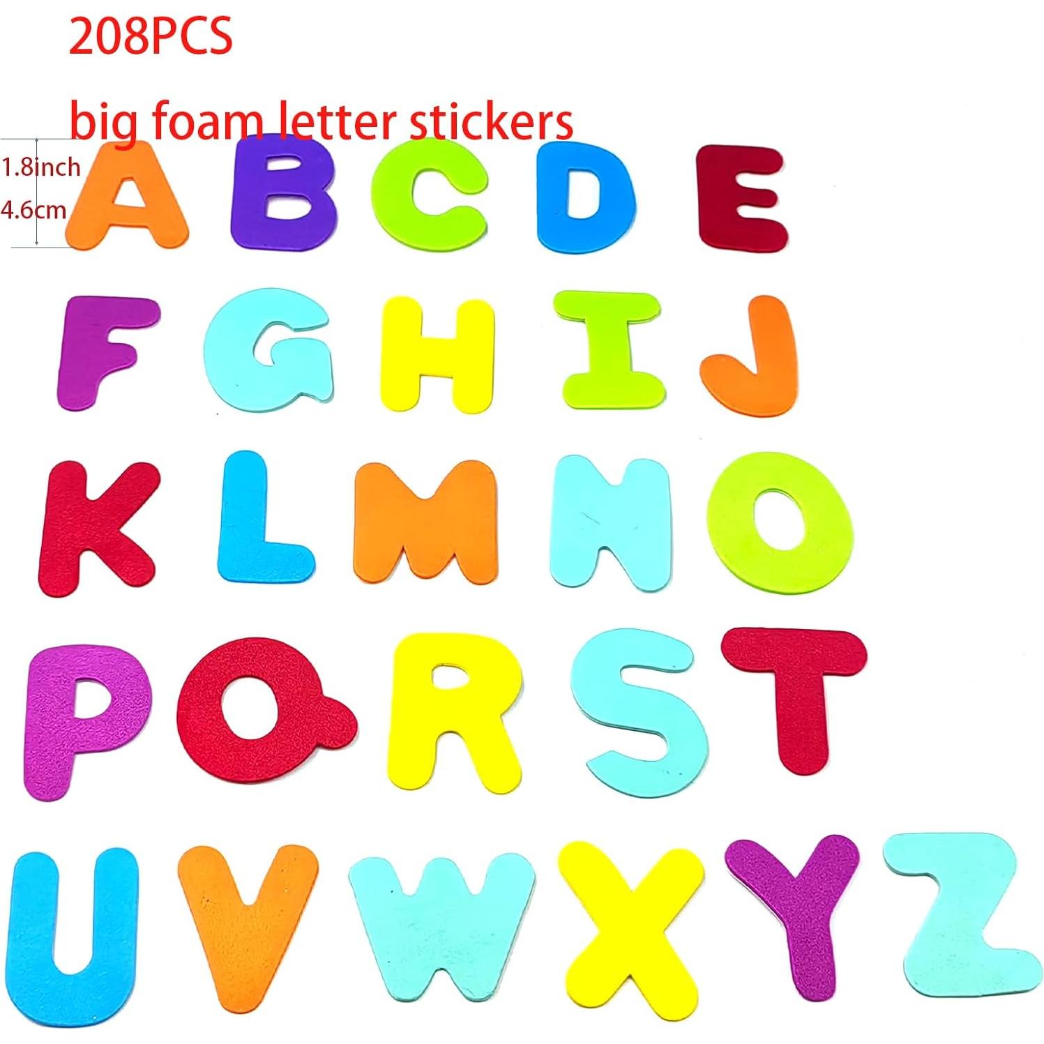 Calcomanías de Letras de Espuma IFKEGON A-Z 208 Piezas 5.08cm