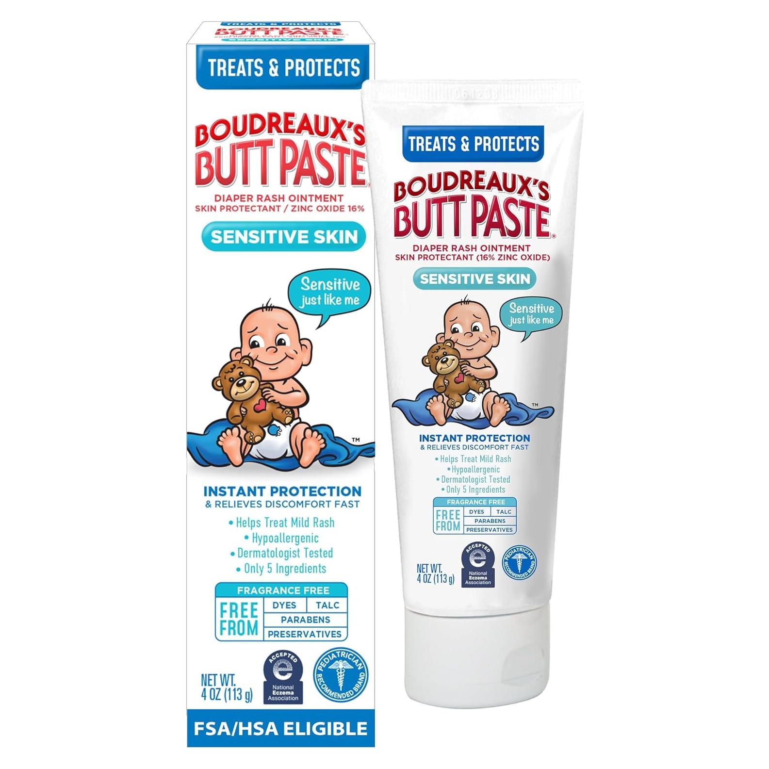 Pasta para el Trasero Boudreaux 113.4 g - Ungüento Piel Sensible