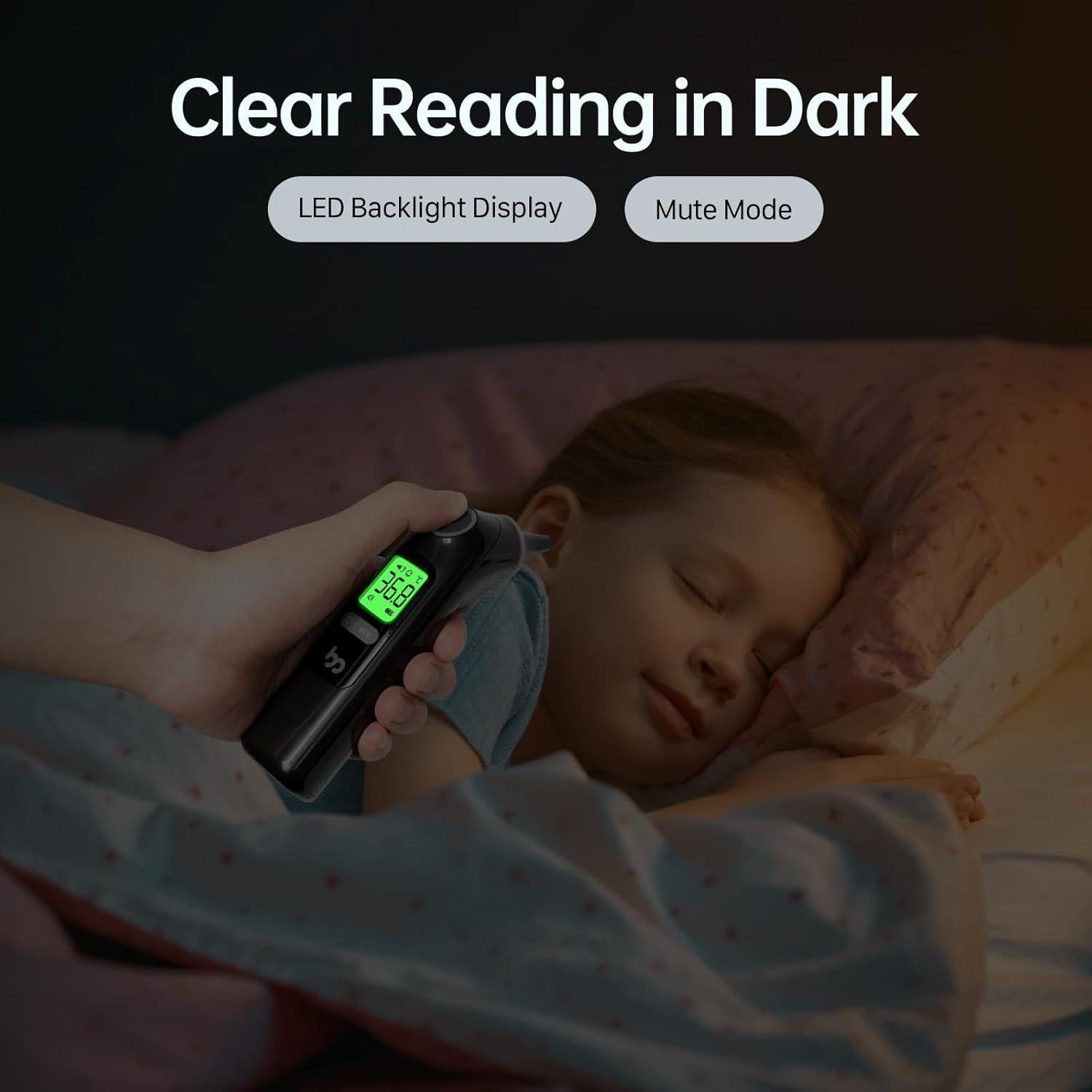 Termómetro de oído Femometer Family LCD Negro, 1s, 30 memorias