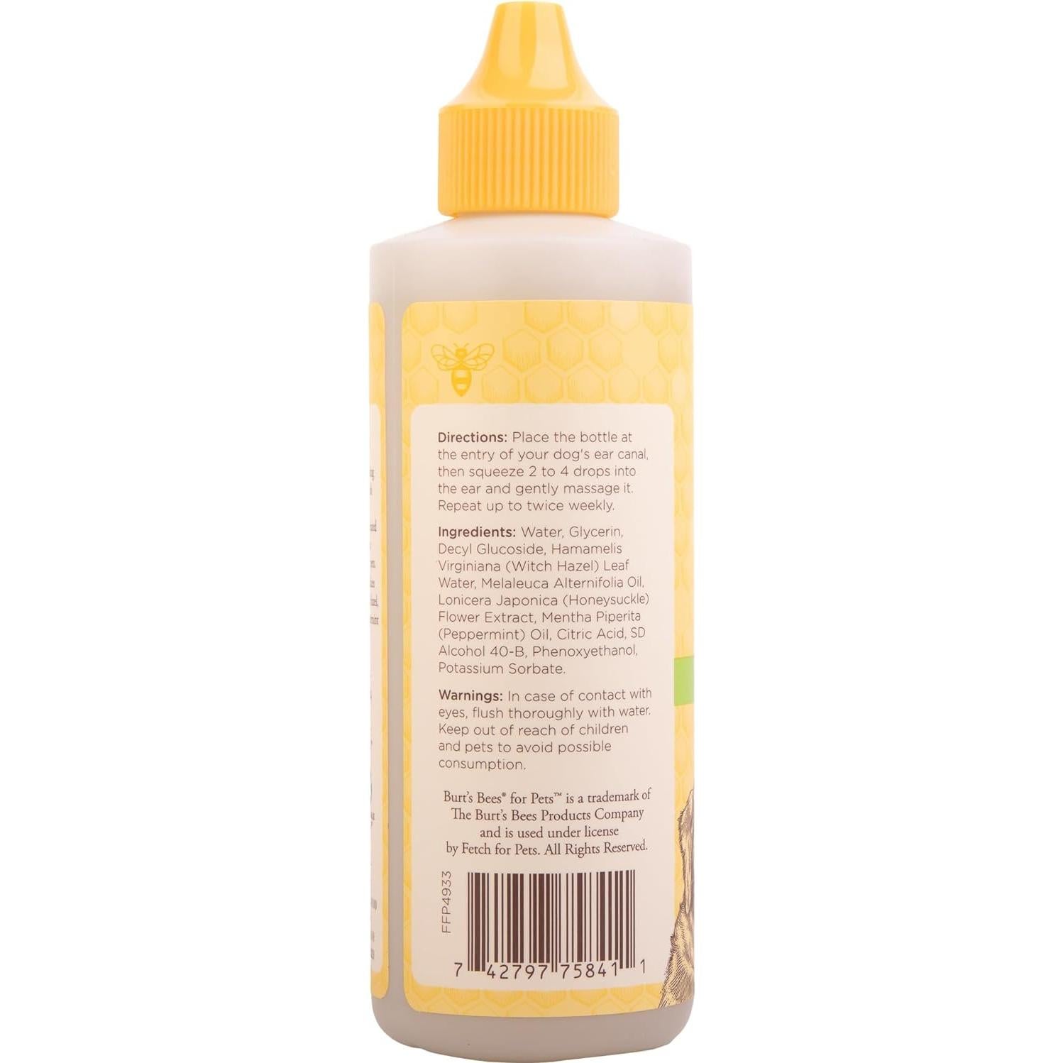 Limpiador de Oídos para Perros Burt's Bees 118 ml Natural