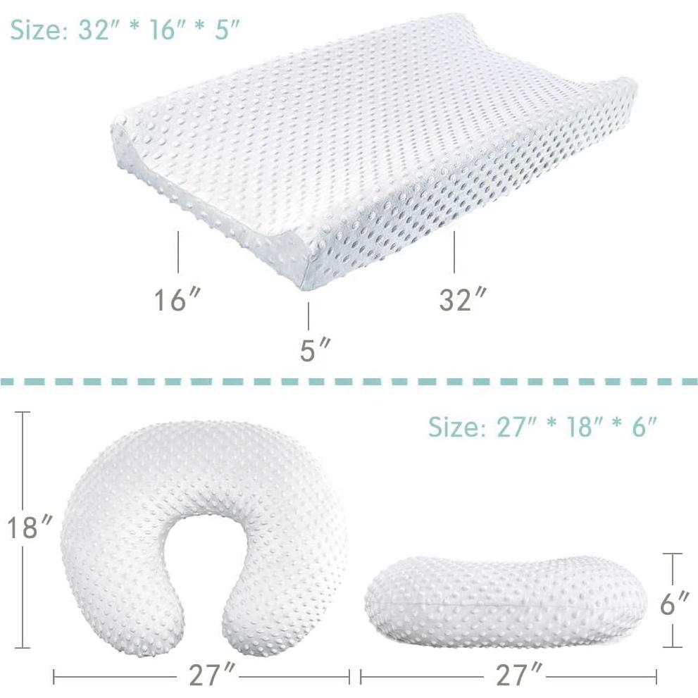 Funda de Almohada de Lactancia iEvolve Beige y Blanco - 2 Unidades