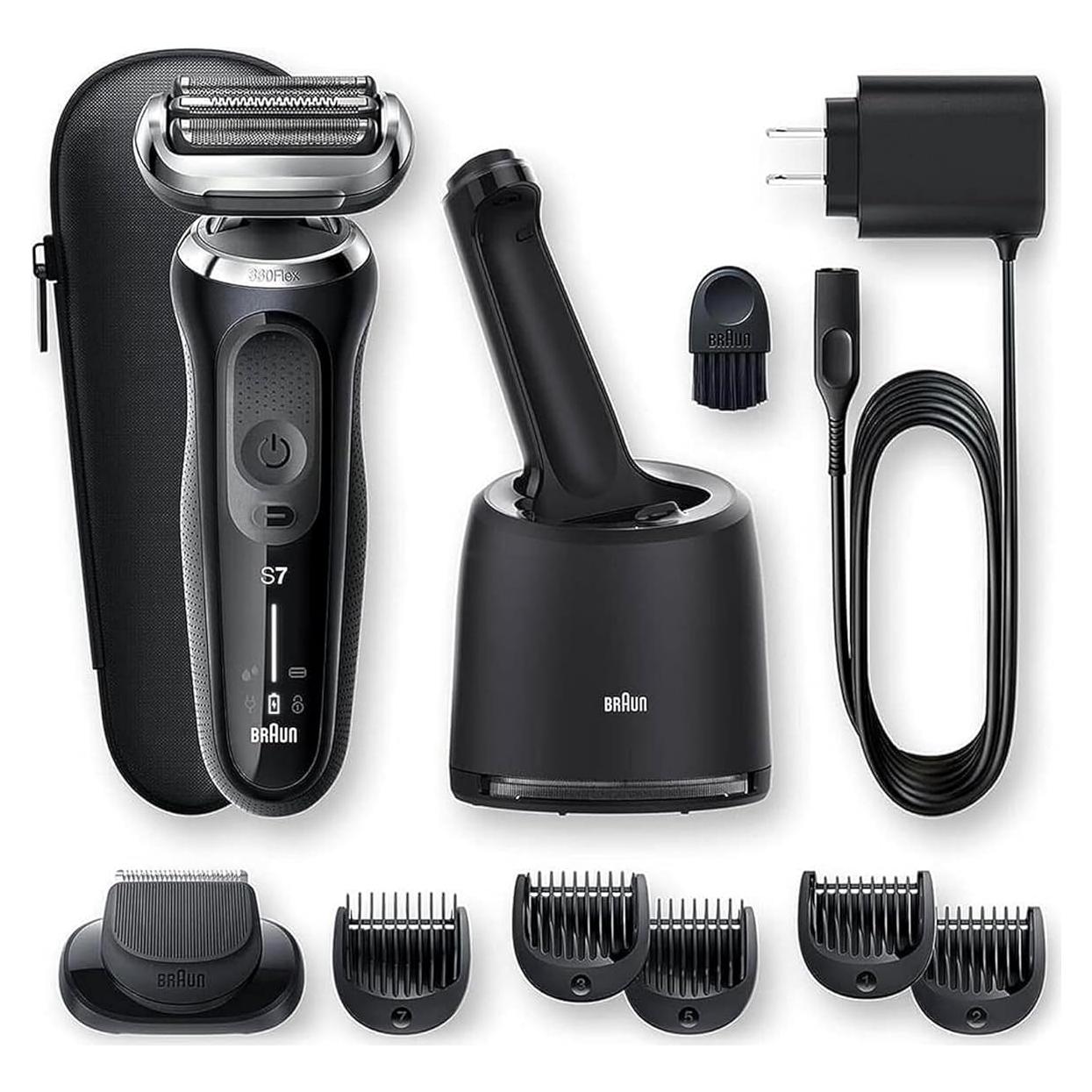 Afeitadora eléctrica Braun Series 7 7075cc para hombres - Negra