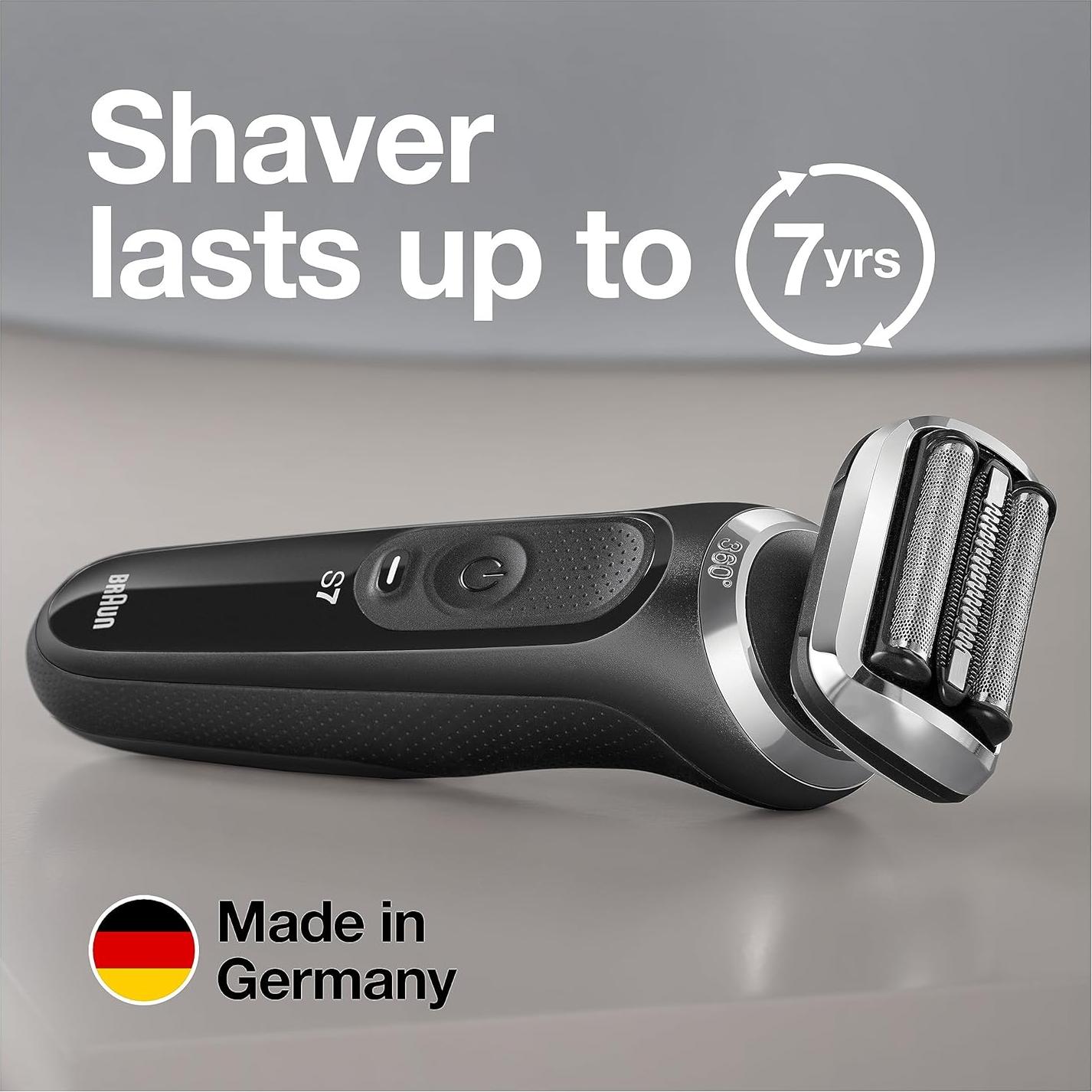 Afeitadora eléctrica Braun Series 7 7075cc para hombres - Negra