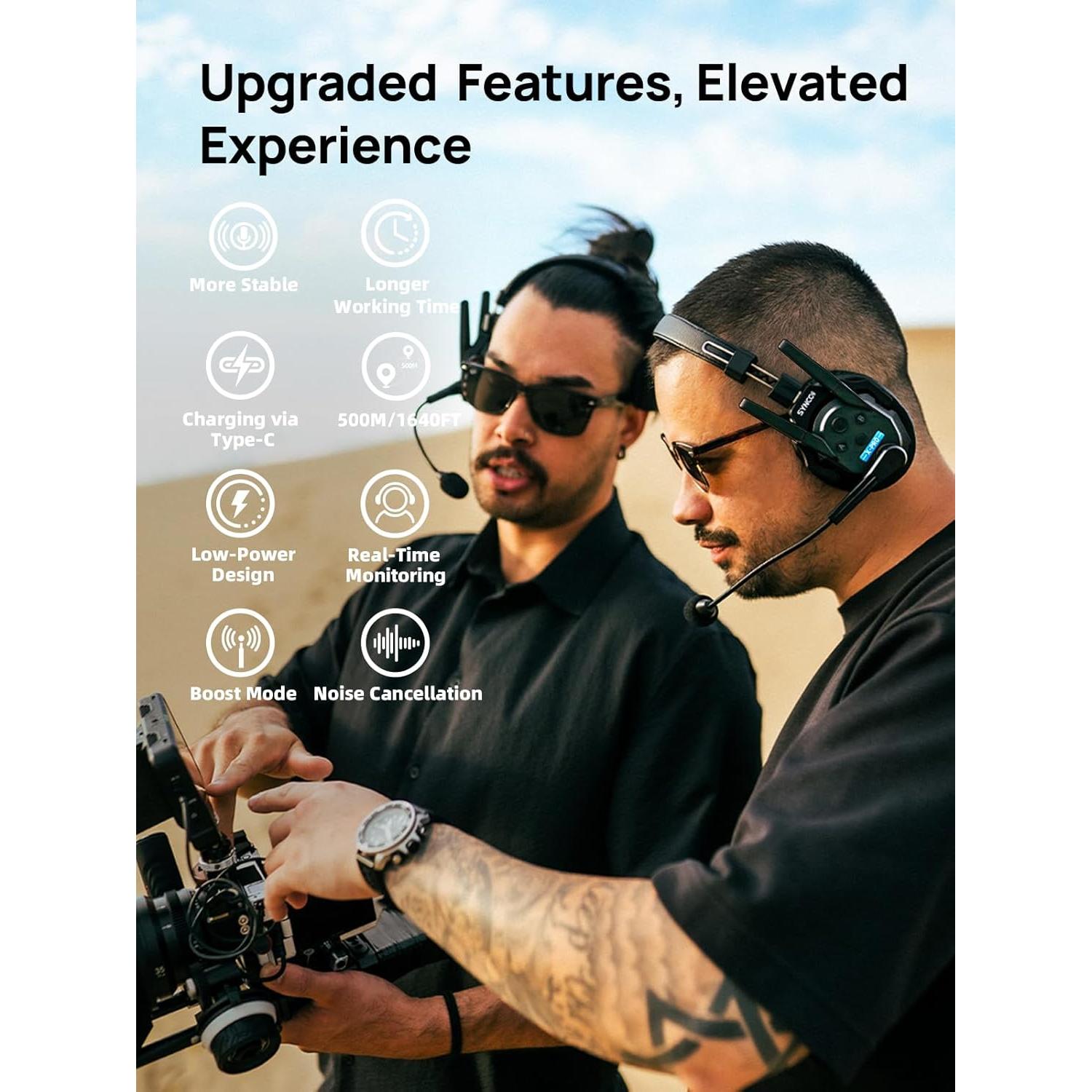 Auriculares Inalámbricos SYNCO Xtalk Xpro2 con Cancelación de Ruido