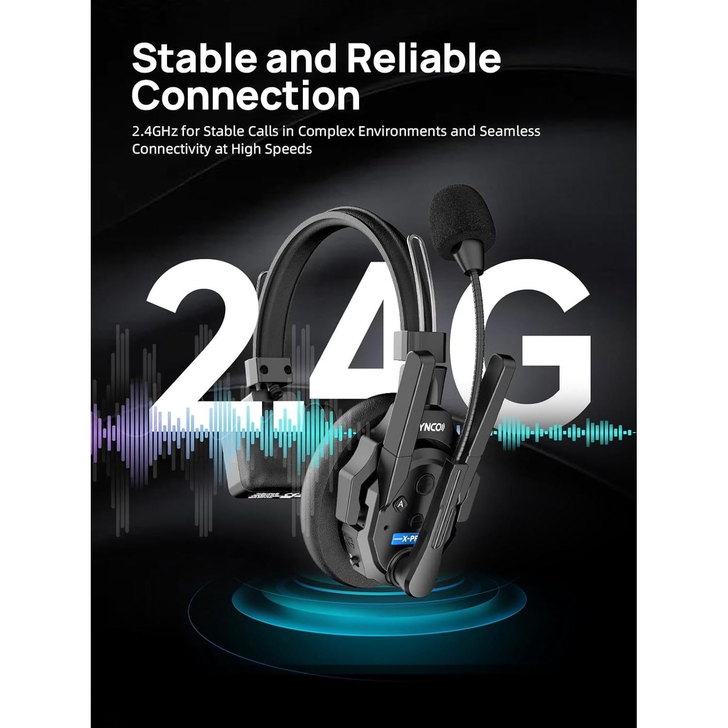 Auriculares Inalámbricos SYNCO Xtalk Xpro2 con Cancelación de Ruido