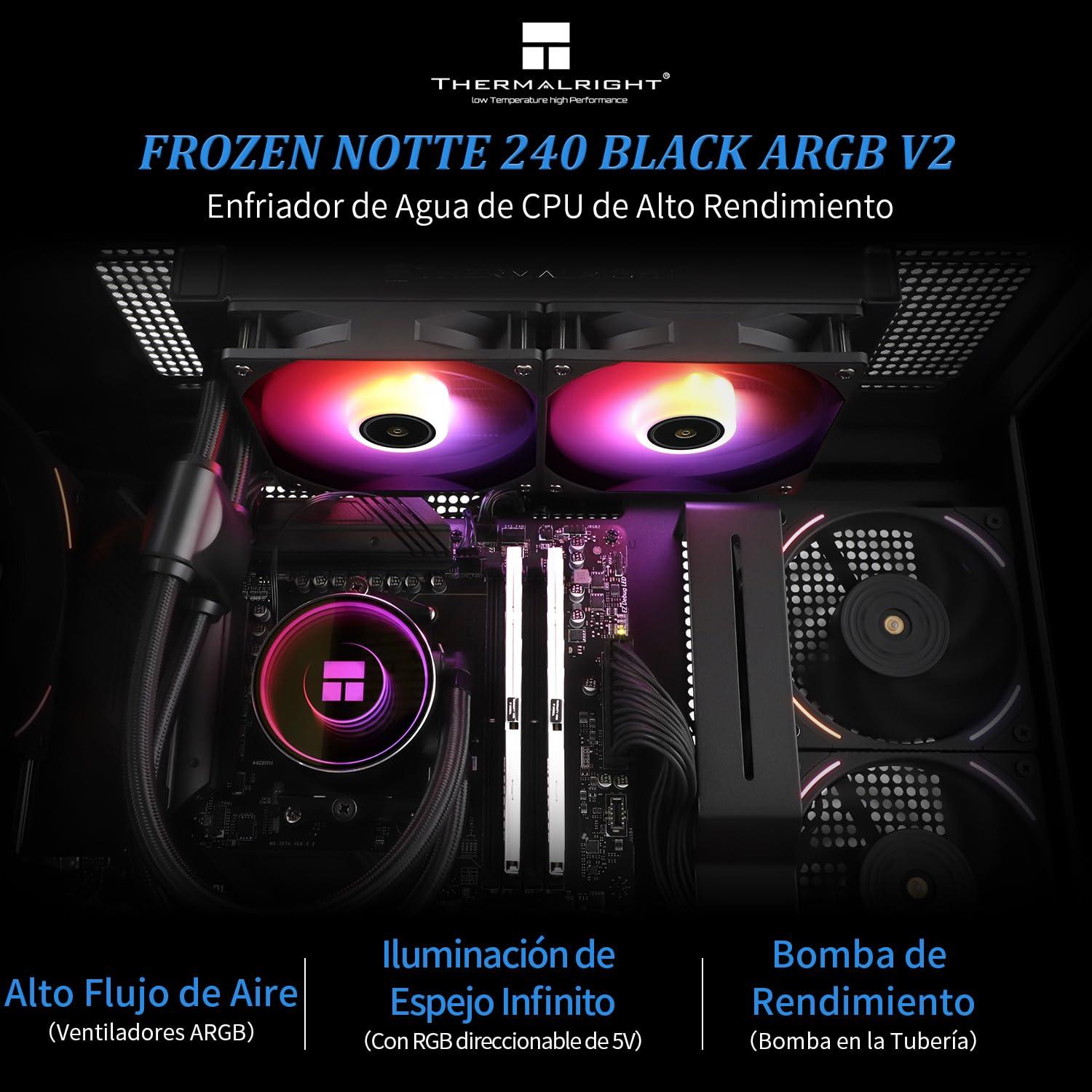 Enfriador de Agua para CPU Thermalright Frozen Notte 240 ARGB Negro