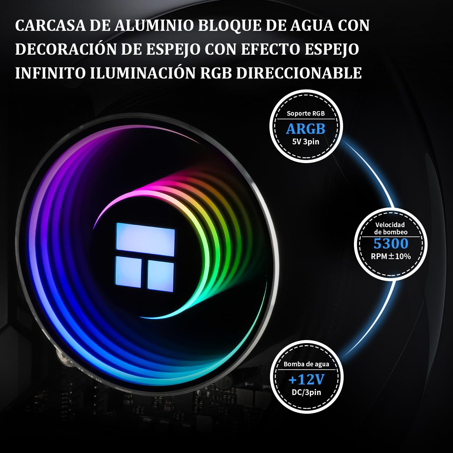 Enfriador de Agua para CPU Thermalright Frozen Notte 240 ARGB Negro