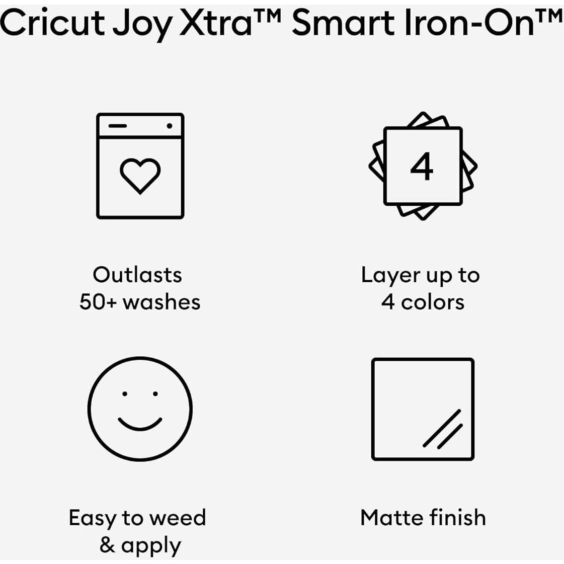 Vinilo Termoadhesivo Cricut Joy Xtra 24x60.9cm Dorado