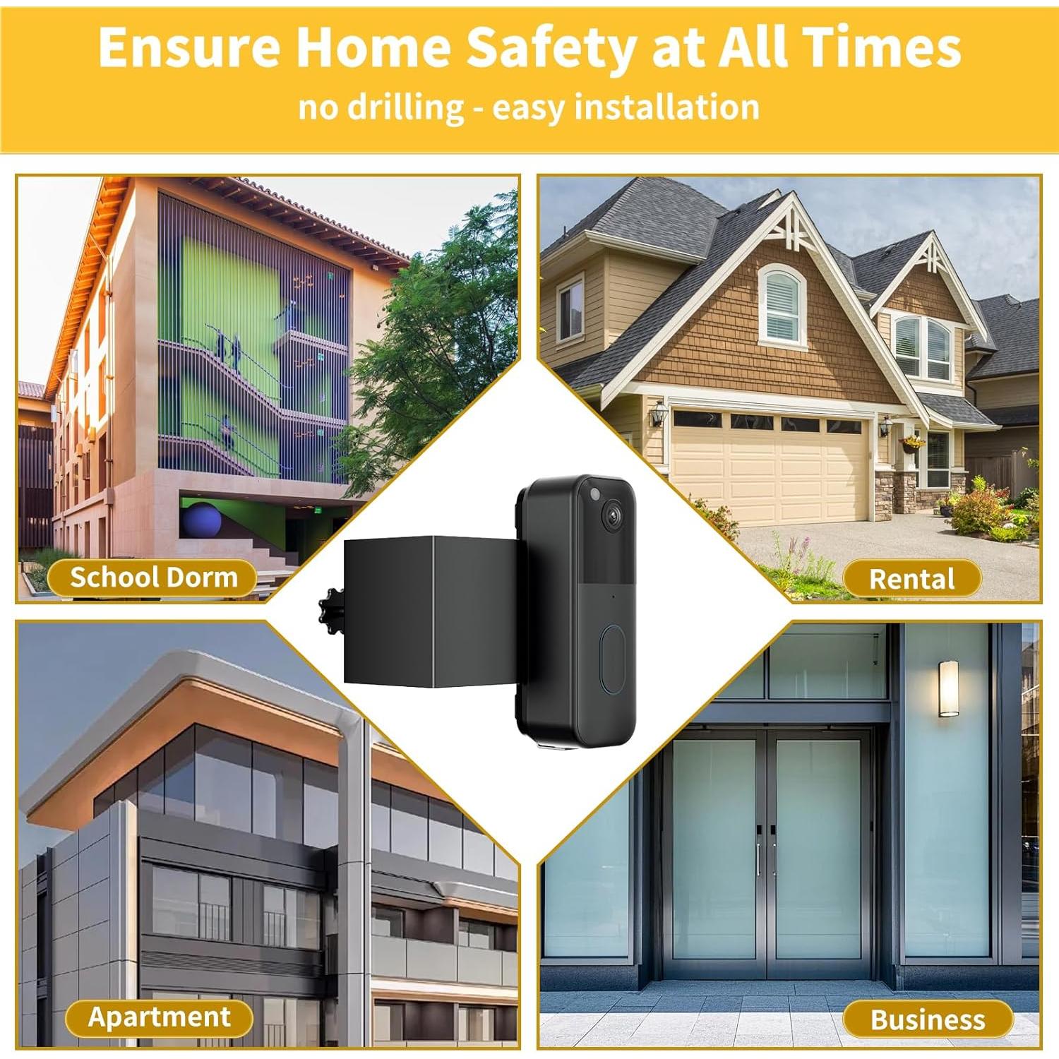 Soporte de timbre Blink 2ª generación antirrobo metal negro