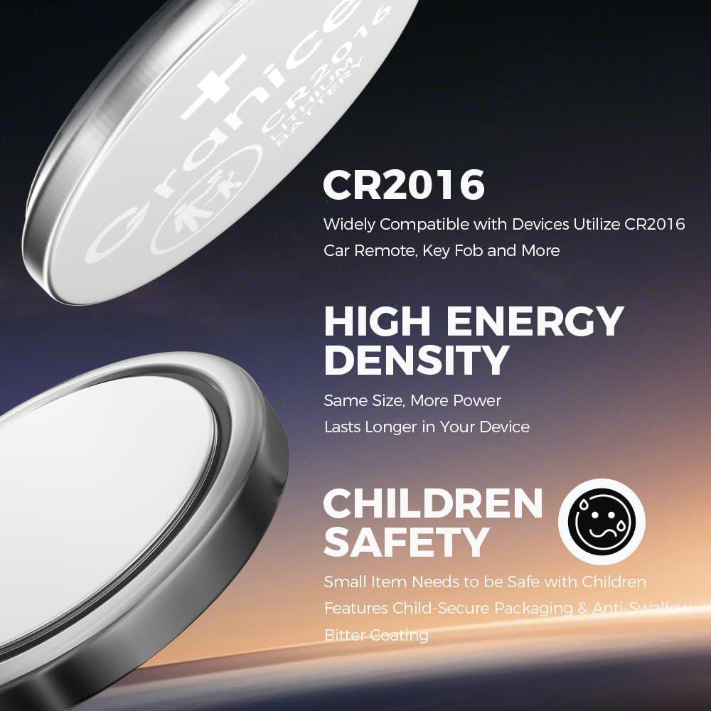 Batería de Litio CR2016 Granicell 6 Unidades 3V para Dispositivos
