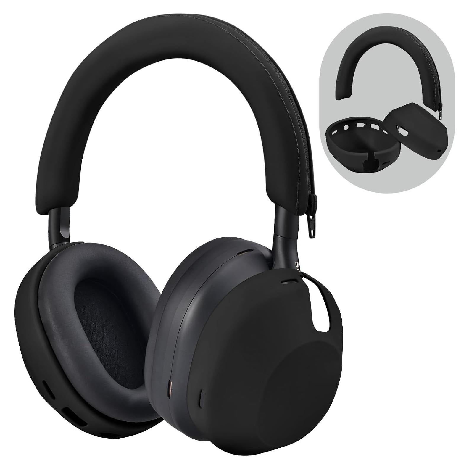Funda de Silicona para Auriculares Sony WH-1000XM5 - Negro